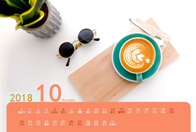 2018年10月日历图片